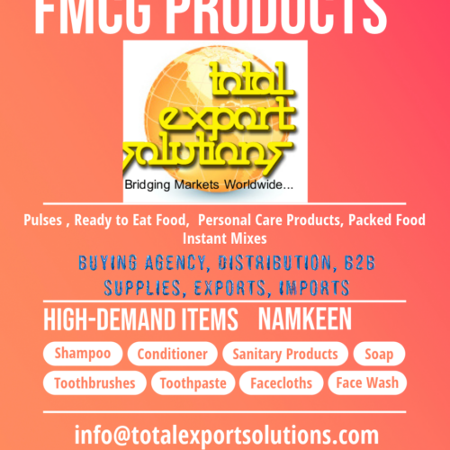 FMCG Products Total Export Solutions